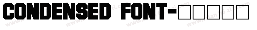 Condensed font字体转换